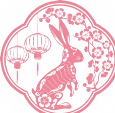 秋日中国兔子