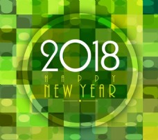 2018绿色几何背景素材