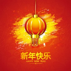 灯笼中国传统春节新年猴年矢量设计素材