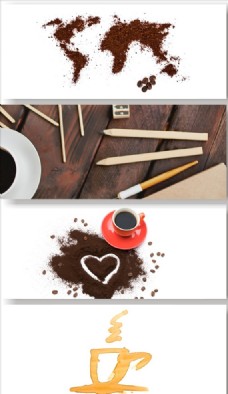 咖啡 木板图片背景图