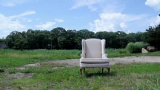 自然风景中的椅子视频