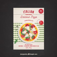 意大利美味比萨海报