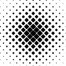 方圆无缝抽象黑白方格图案矢量背景设计从对角线圆角平方