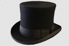 漂亮黑色礼帽免抠png透明图层素材