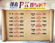 2017团队强者业绩PK竞赛奖励促销海报