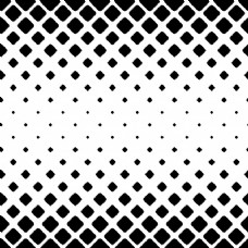 方圆单色抽象正方形图案背景从对角线圆角正方形的黑白几何矢量设计