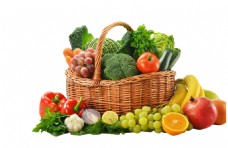 果篮一篮子水果蔬菜