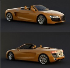 创意跑车3d模型下载