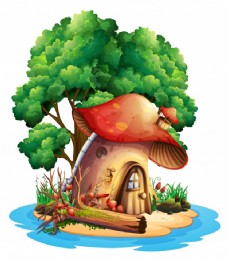 洋房岛上蘑菇屋