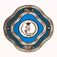 古典瓷器手绘蓝色花纹古典盘子瓷器