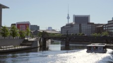 柏林城市风光与河流狂欢