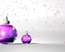 梦幻紫色圣诞装饰动态视频素材