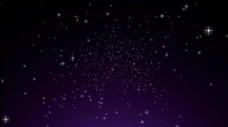 紫色神秘星光粒子背景循环视频素材