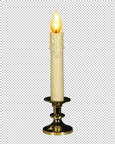 一支点着的蜡烛免抠png透明图层素材