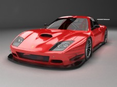红色高速优质跑车3d模型