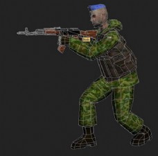 3ds max模型：pc游戏的士兵模型