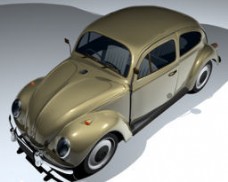 3d渲染甲壳虫系列轿车模型下载
