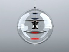 圆形玻璃吊灯3d模型