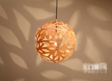 模仿时尚创意仿木球形室内吊灯3d模型