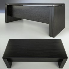 现代办公现代实木办公桌3d模型