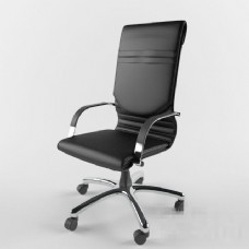 现代办公现代简约黑色办公椅模型素材