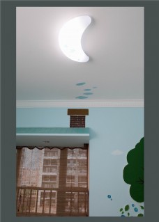 地中海简约卧室创意吸顶灯装饰设计效果图