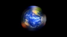地球背景地球旋转扩散背景特效视频素材