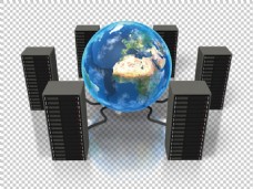 地球互联服务器免抠png透明图层素材