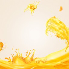 橙汁榨汁机主图背景PSD源文件