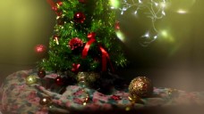唯美圣诞树装饰动态视频素材