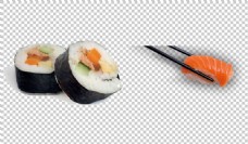 摆盘美味寿司图片免抠png透明图层素材