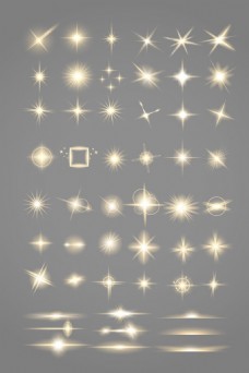 星星各种星光元素