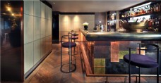 东南亚风经典餐厅酒柜吧台装修效果图