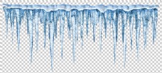 洋房密集的蓝色冰柱免抠png透明图层素材