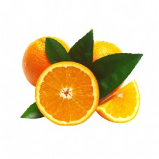 抠图专用新鲜橙子透明水果素材