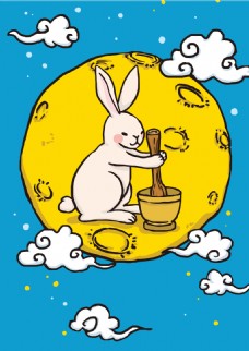 兔子卡通插画
