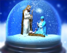 唯美梦幻圣诞玻璃雪球视频素材