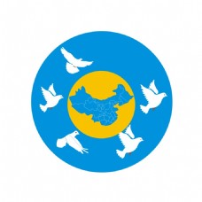 标志设计小白鸽双语幼儿园logo设计园徽标志标识