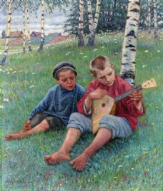 俄罗斯油画家列宾作品