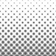 单色几何图案花卉图案-背景图形设计从曲线形状