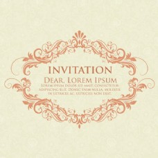 与老式的背景插图的婚礼邀请和公告牌。优雅华丽的锦缎背景。优雅的抽象装饰。设计模板。