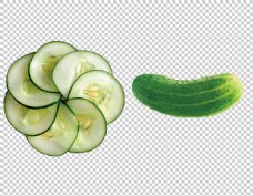 黄瓜摆盘图片免抠png透明图层素材