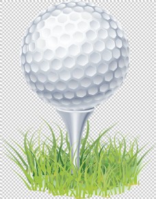 手绘高清高尔夫球免抠png透明图层素材