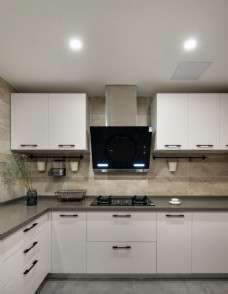 橱房98平米房子厨房白色橱柜装修效果图