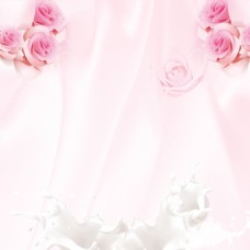 玫红色玫瑰粉红色背景粉玫瑰素材主图背景