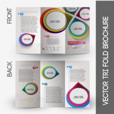 创意画册创意水滴企业宣传册设计矢量素材