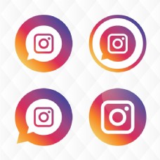 网页模板Instagram的图标设计