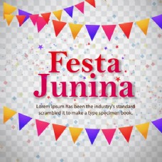 Festa junina的插图和文本空间
