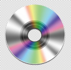 彩色光影光盘免抠png透明图层素材