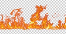 图片素材燃烧的橙色火焰免抠png透明图层素材